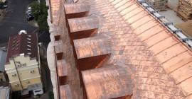 One more copper roofing executed by the best Ukrainian roofing company will appear in the centre of Odessa city